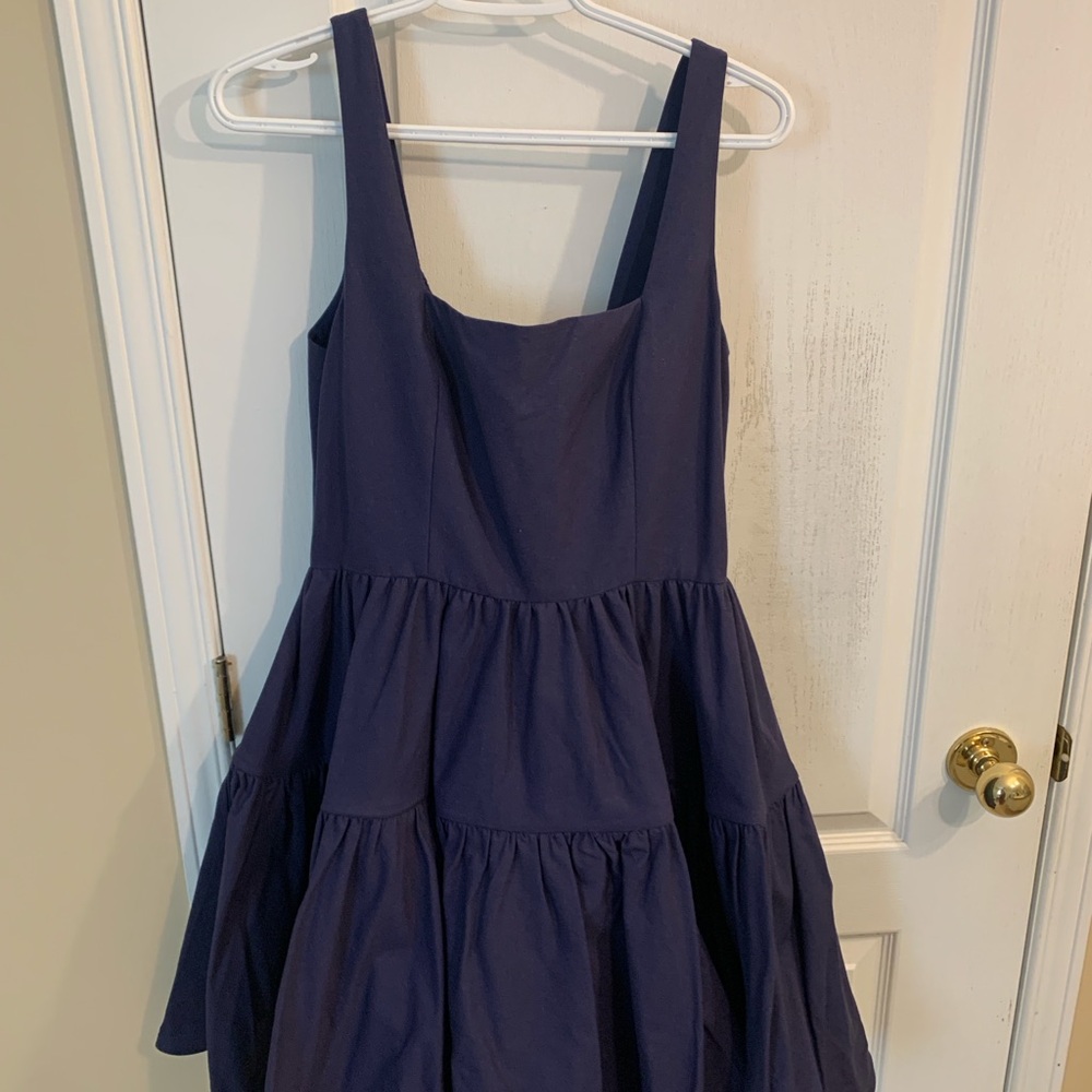 Chelsea reece navy blue journey dress